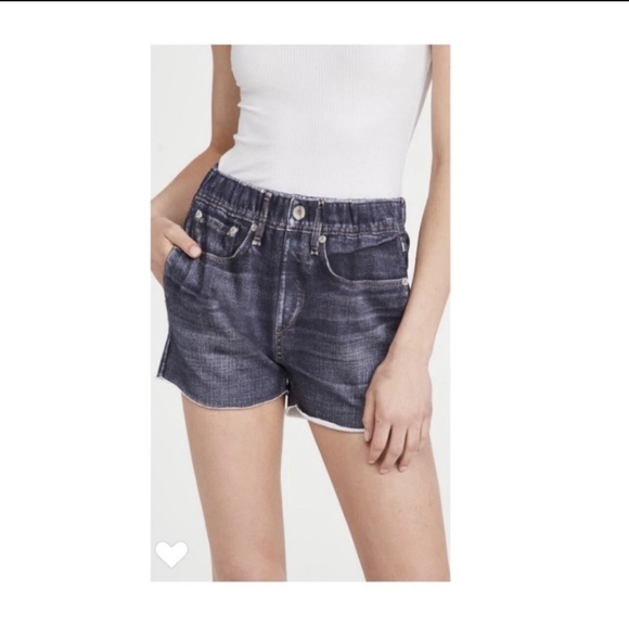 rag & bone Blue Jean Shorts - Picture 1 of 9
